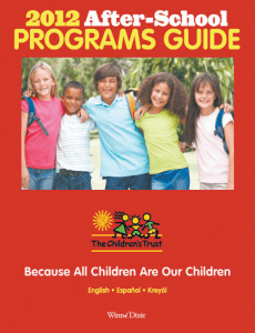 Finding after-school program easy with Children’s Trust Guide