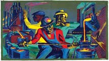 Harry Sternberg Steel, 937, USA. Silkscreen he Wolfsonian– lorida International niversity, Miami each, FL The Mitchell olfson, Jr. Collection