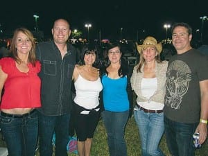 Pictured (l-r) are Karen and David Towriss, Grisel Padron, Judy Feldman, Judy and Raf Fiol enjoying the music