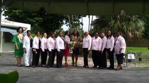 A recent Rose Garden ceremony held by the Miami Gardens Commission for Women at the beautiful EnricoDairy Farmhouse site.