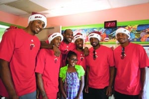 Heat players share holiday 