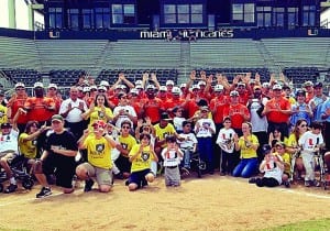 U. Miami Hurricanes host Miracle League kids game