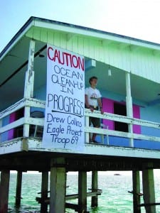 Boy Scout cleans up Stiltsville