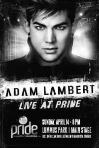 Adam Lambert, Headline Performer at Miami Beach Gay Pride