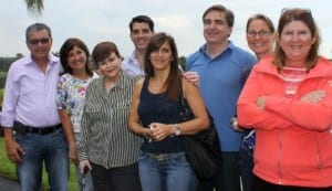 For A Better Doral Isles community movement members from left to right: Ruben and Cielo Vinasco, Maria Huston, Jaime Vela, Graciela Rodriguez, Felipe Pedrosa, Saskia De Oliveira, and Dominique Birba. 