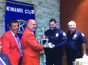 SIB Officer Maya honored as officer of the Quarter by Kiwanis Club