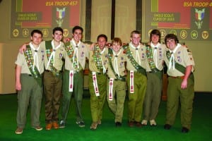 Boy Scout Troop 457 promotes eight new Eagle Scouts