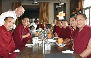 Tibetan Monks visit Town Kitchen & Bar