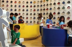 The Blocks area at Cool de Sac is just one of several imaginative stations where kids can indulge their creativity.