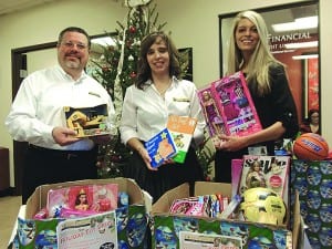 Compass Financial Federal CU donates $5K in toys to MCH