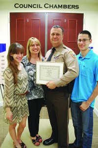 Officer Alejandro Rodriguez honored for 30 years service