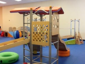 Gymboree’s new facilities will feature updated play equipment, cushioned flooring and a new lounge area for parents, among other improvements. 