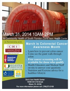 March 31 Colorectal Cancer Awareness Flyer FINAL