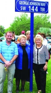 Village street named to honor George Johnson