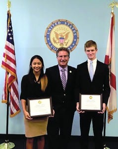 U.S. Rep. Garcia honors 2 students for service academy appointments