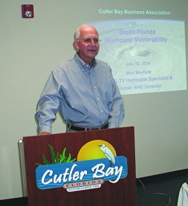 Hurricane specialist Mayfield addresses CBBA membership