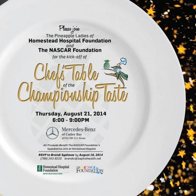 Homestead chefs table event