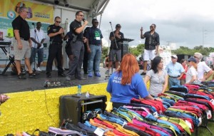 Mayor Philippe Bien-Aime back to school bash