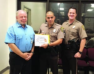 Kendall police officer honored for nabbing armed-robbery suspect