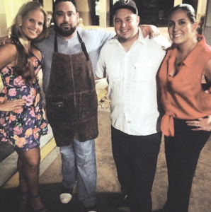 Pictured (l-r) are Monica Pardo of Luxurious Events, B&S Gastropub head chef Jorgie Ramos, chef Michael Beltran and Jessica De Quesada of Events by Jess. All contributed to the Live Like Bella charity dinner.