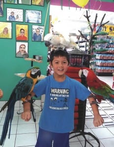 Simbad’s Birds & Pets’ Customer Appreciation Day introduces youngsters to the wonders of avian companionship.