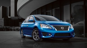 Nissan Sentra electric blue