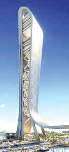 Porposed sky rise tower in Bayfront Park (Big Bottle Opener)