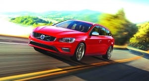 2015 Volvo v60 in red