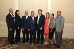 Philip Gassman, Miriam Lopez and Javier Holtz, Marquis Bank; Jeff Berkowitz, Berkowitz Development Group; Hon. Jeffrey Perlow, Ronnie Moro, Janet Henfield and Hillel Shohet, Marquis Bank