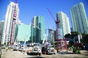 State’s largest single foundation pour at Brickell’s Panorama Tower