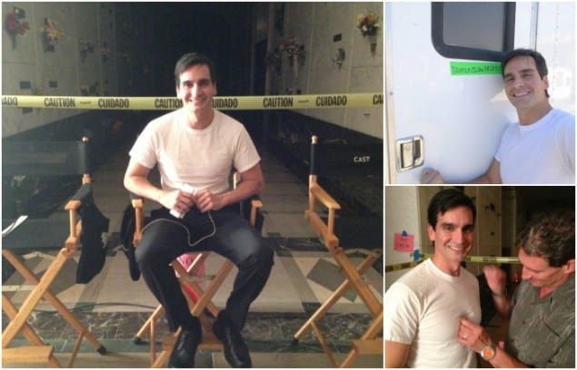 Alumnus Jorge Ferragut on the set of Furious 7.