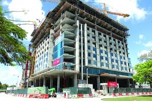 Moss and Associates celebrates topping out Atton Brickell Hotel