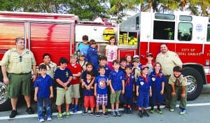 Coral Gables Fire Department hosts local Boy Scout Troop 7