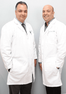 Dr. Ramiro Esparragoza, DDS, (left) and Dr. Jorge Fornaris, DMD, have combined their complementary areas of expertise to offer a comprehensive approach to dental care.