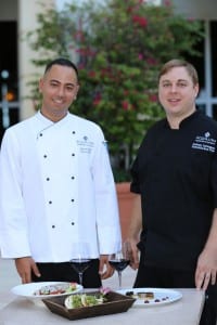 Chefs Josue Pena and Anthony Dominguez