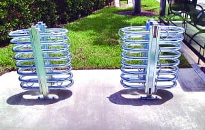 New skateboard racks for the new school year