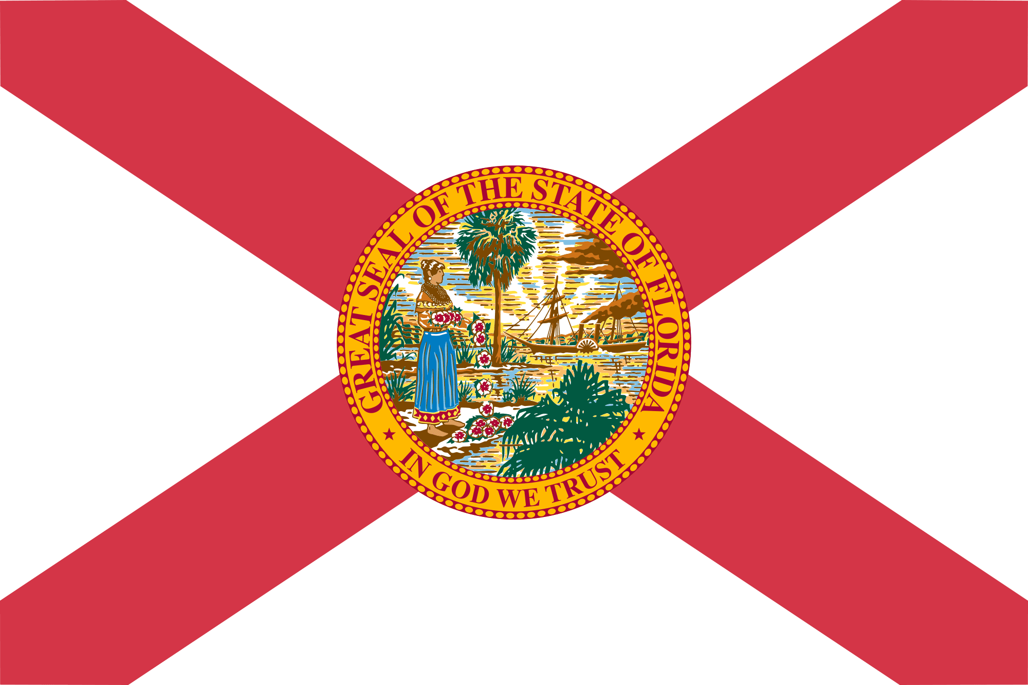 What Does The State Flag Of Florida Look Like