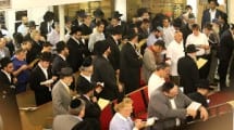 Several Jewish congregations on Miami Beach gathered in the main sanctuary of Beth Israel Congregation, Monday night, June 16, 2014 for a special prayer service on behalf of 3 students in Israel, who were abducted last week by terrorists.