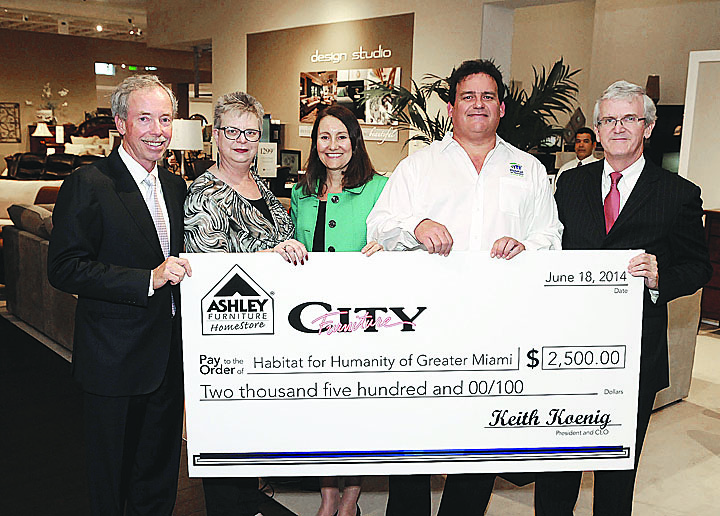 City Furniture Makes Donation To Help Habitat For Humanity