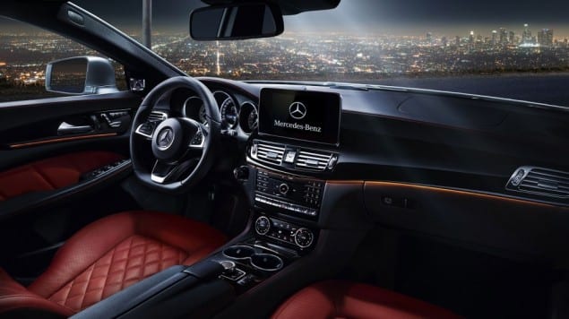 2015 mercedes CLS CLASS COUPE INTERIOR BLK RED