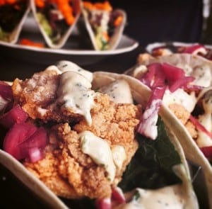 Fried Chicken Tacos