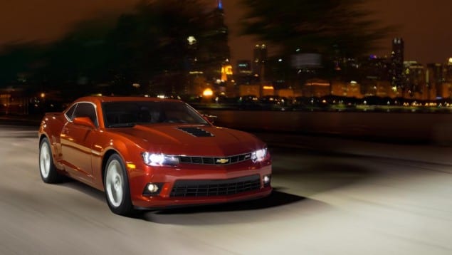 2015 chevrolet camaro exterior on highway