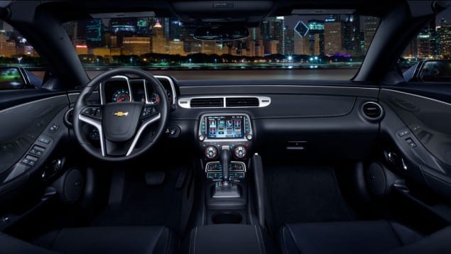 2015 chevrolet camaro interior black view