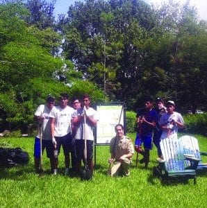 Wall painting, park cleanup help to beautify West End