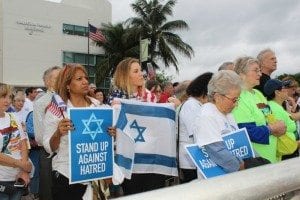 Attendees of the NEVER AGAIN Community Rally - Stand Together Against Hatred