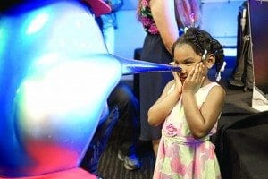 Children in foster care fill dugout at Marlins Park