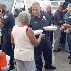 Police provide Thanksgiving meals for residents