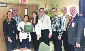 Coral Gables Hospital honors newest DAISY Award winner