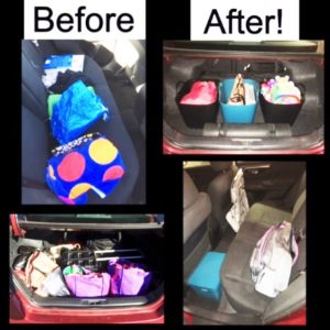 Here are some things to do to help keep your car organized