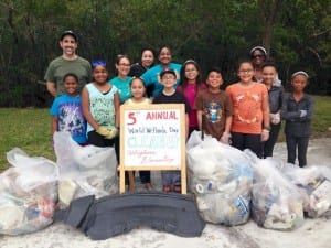 Whigham Elementary volunteers help to clean up local wetlands